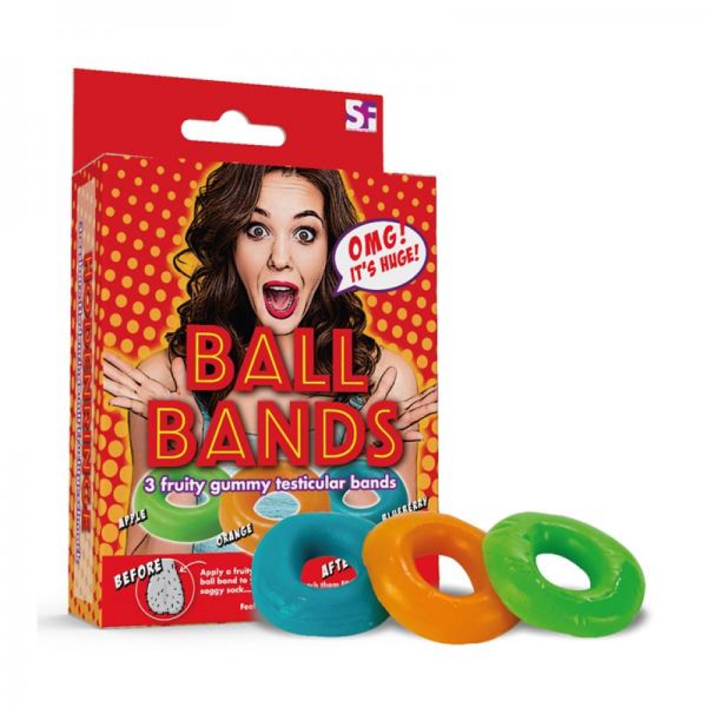 Gummy Ball Bands 3-pack Assorted Colors/flavors - Hott Products