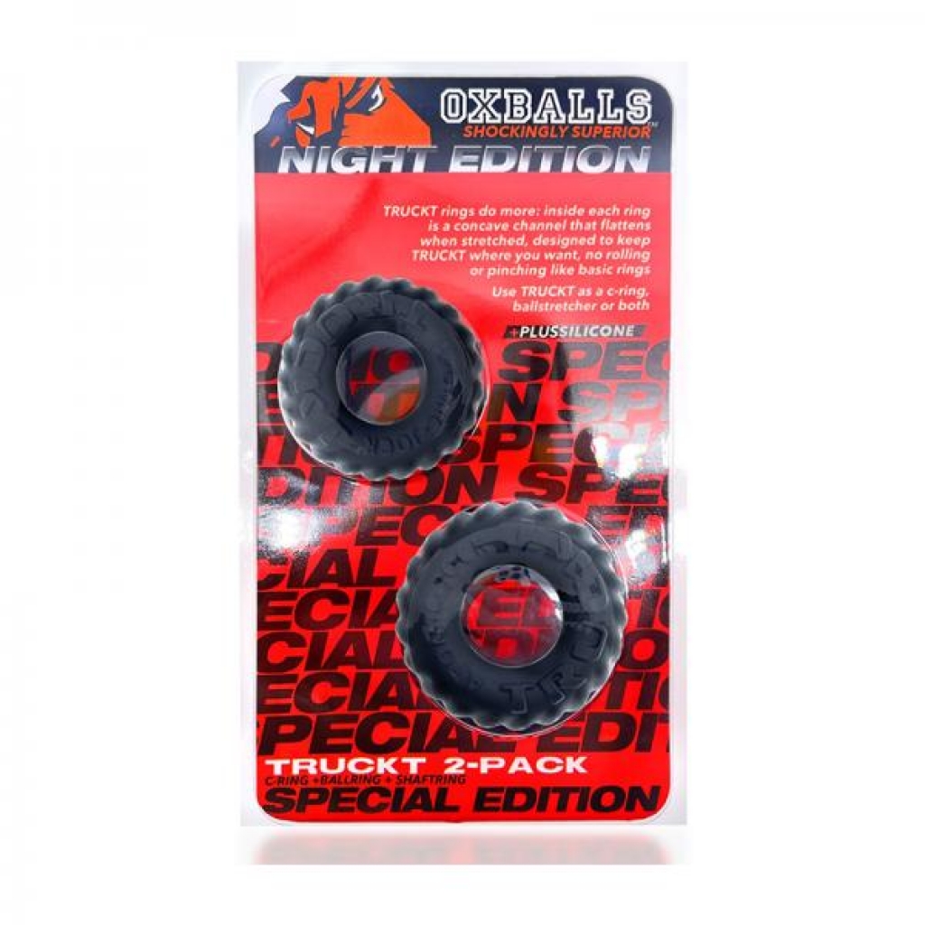 Oxballs Truckt 2-piece Cockring Plus+silicone Special Edition Night - Oxballs