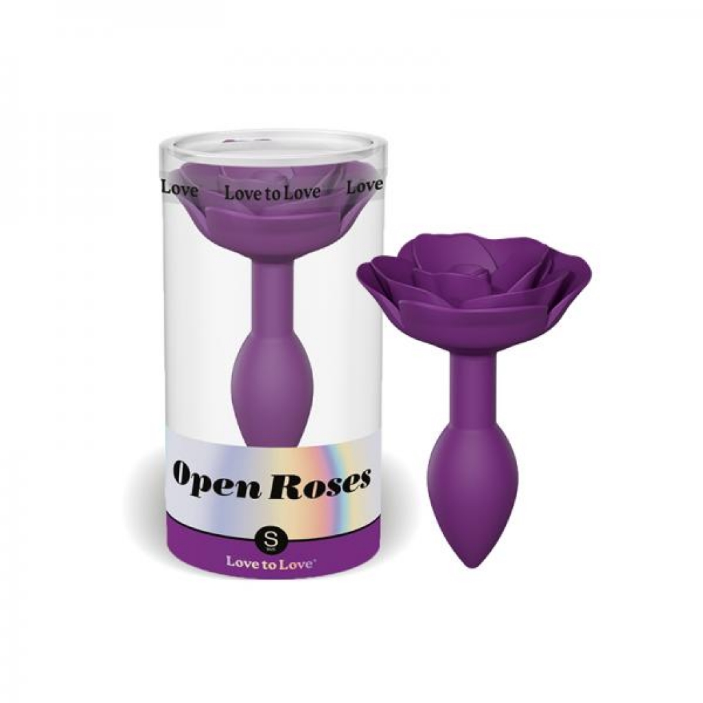 Love To Love Open Roses Anal Plug Small Purple Rain - Lovely Planet