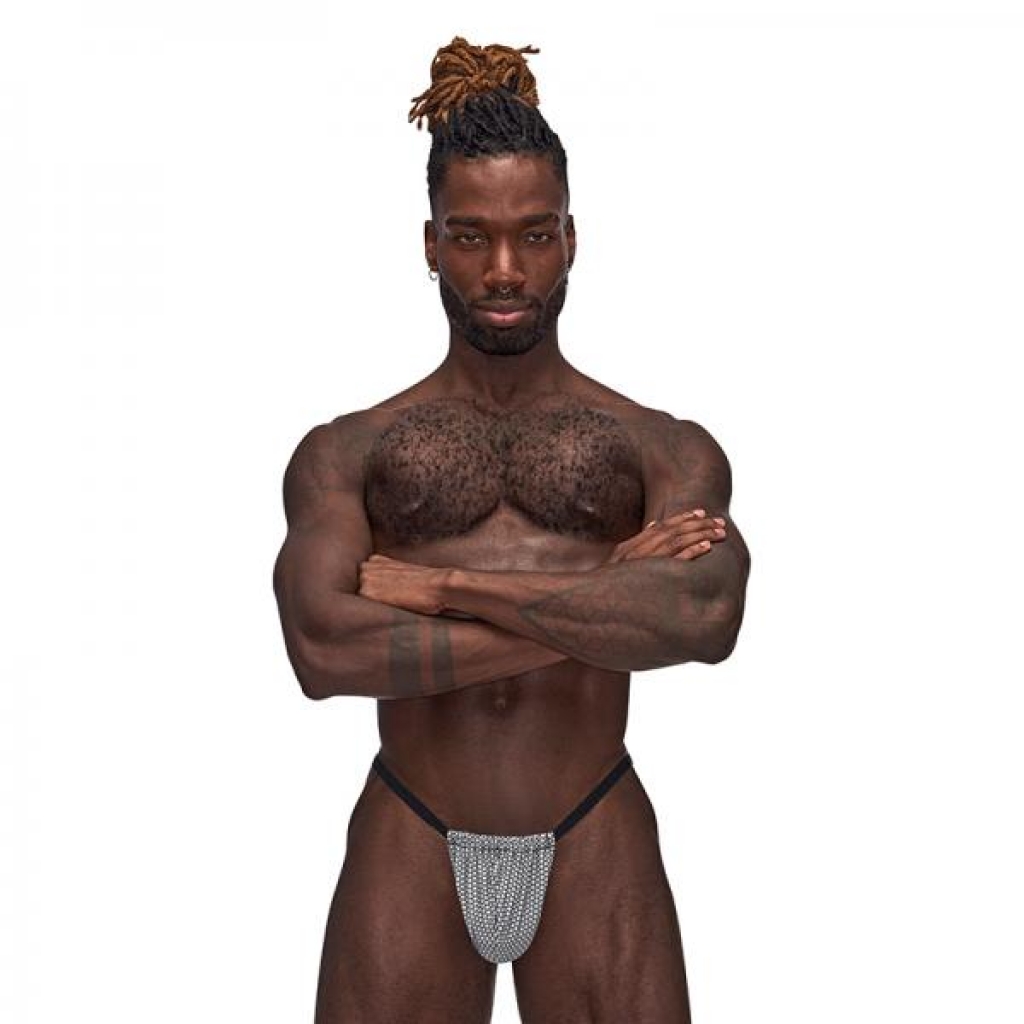 Mp Sexagon Posing Strap Gray 1s - Male Power