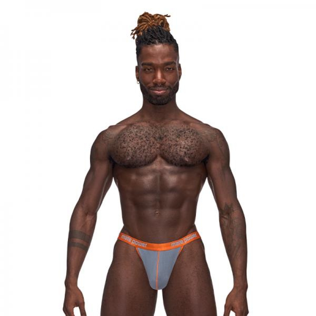 Mp Casanova Uplift Thong Gray L/xl - Male Power