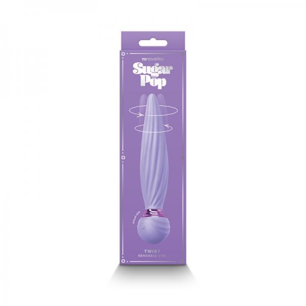 Sugar Pop Twist Gyrating Vibrator Purple - Ns Novelties