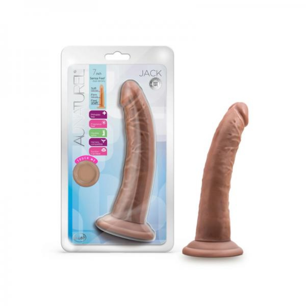 Au Naturel Jack Dildo - 7 Inch Mocha