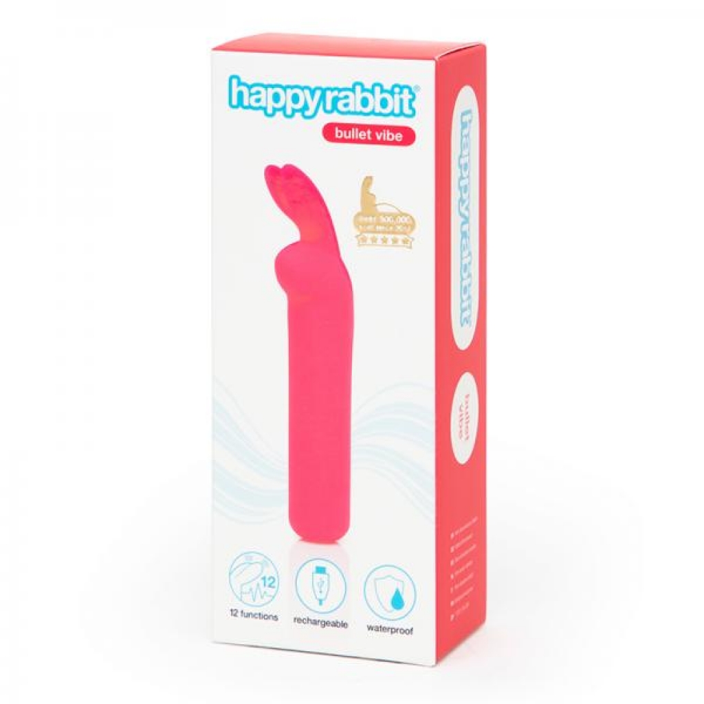 Happy Rabbit Rechargeable Bullet Vibrator - Pink