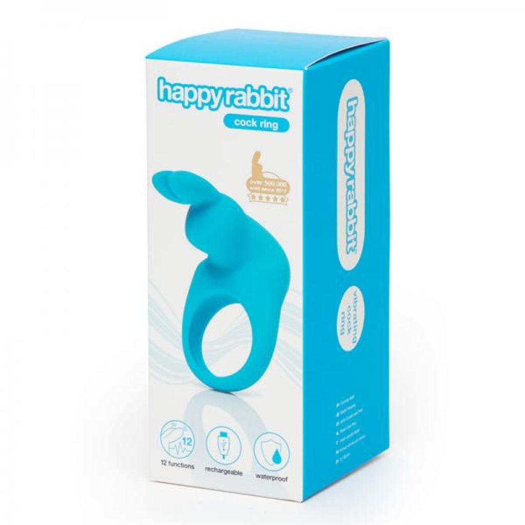 Happy Rabbit Rechargeable Cock Ring Blue - Lovehoney