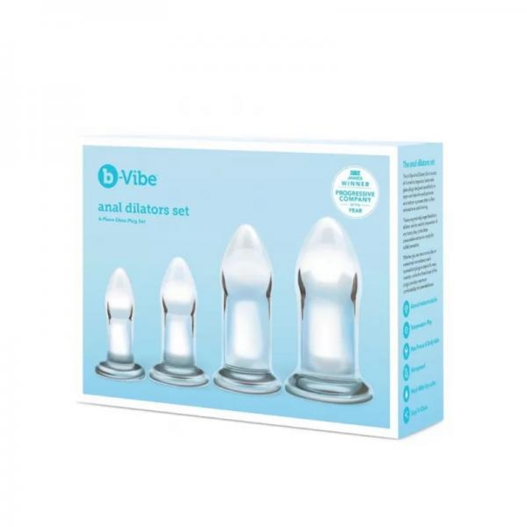 B-vibe Anal Dilators Set - Glass Training Tool