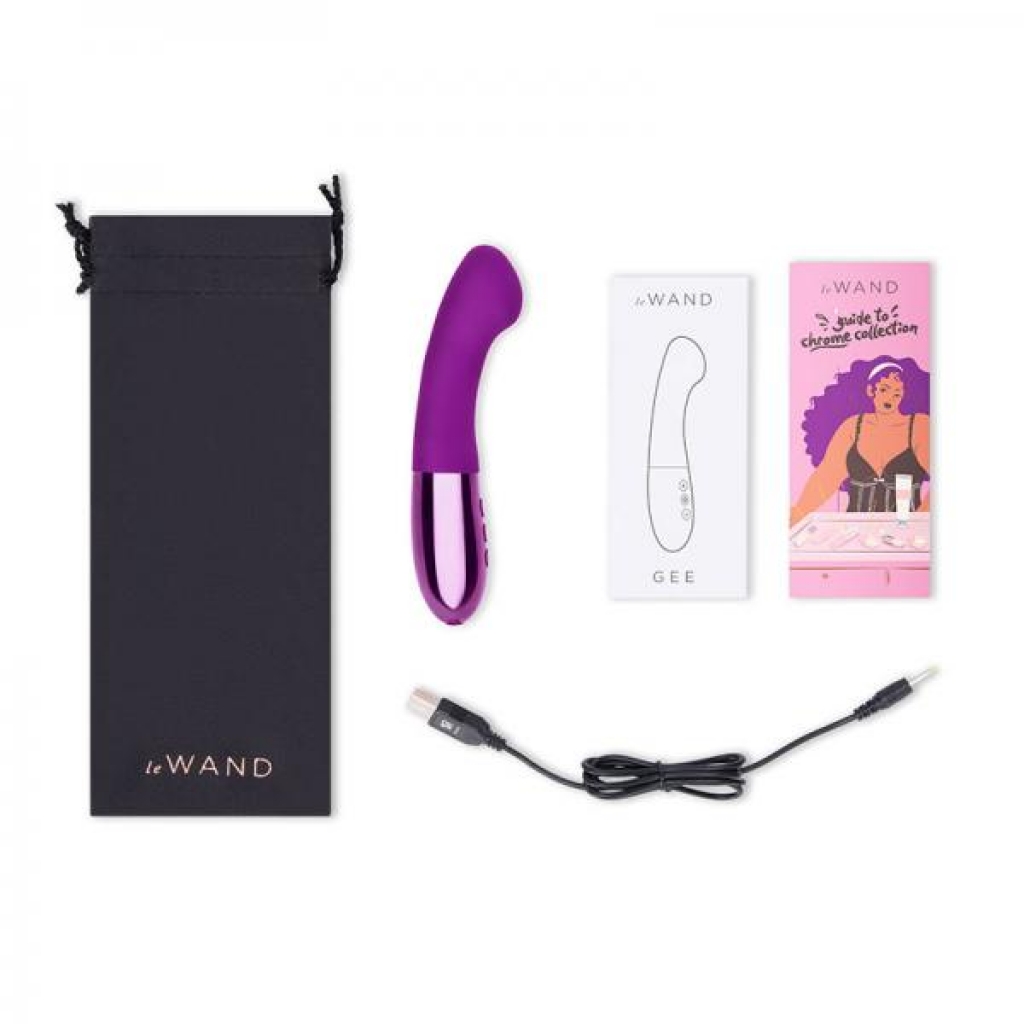 Le Wand Gee G-Spot Targeting Rechargeable Vibrator in Cherry