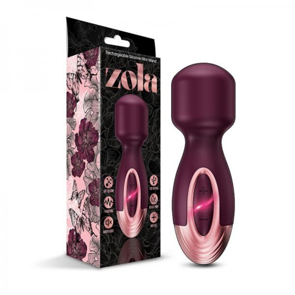 Zola Rechargeable Silicone Mini Wand - Global Novelties Llc