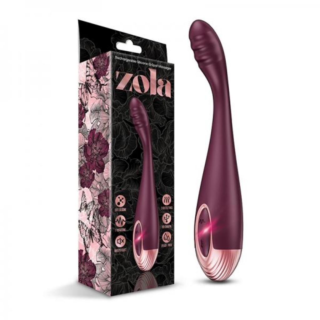 Zola Rechargeable Silicone Warming G-spot Massager - Global Novelties Llc