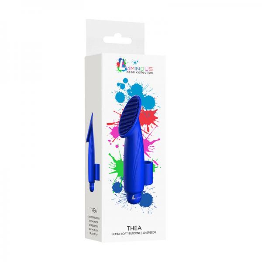 Luminous Thea Abs Bullet With Silicone Sleeve 10 Speeds Royal Blue - Shots America Llc