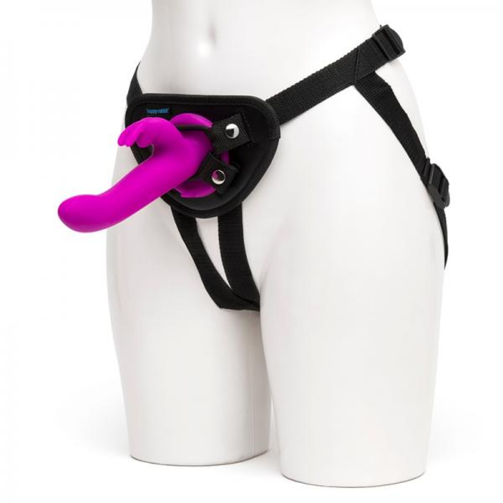 Happy Rabbit Vibrating Strap-on Harness Set Purple - Lovehoney