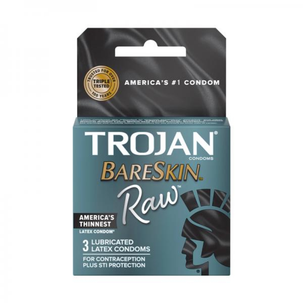 Trojan Bareskin Raw 3-pack - Paradise Marketing