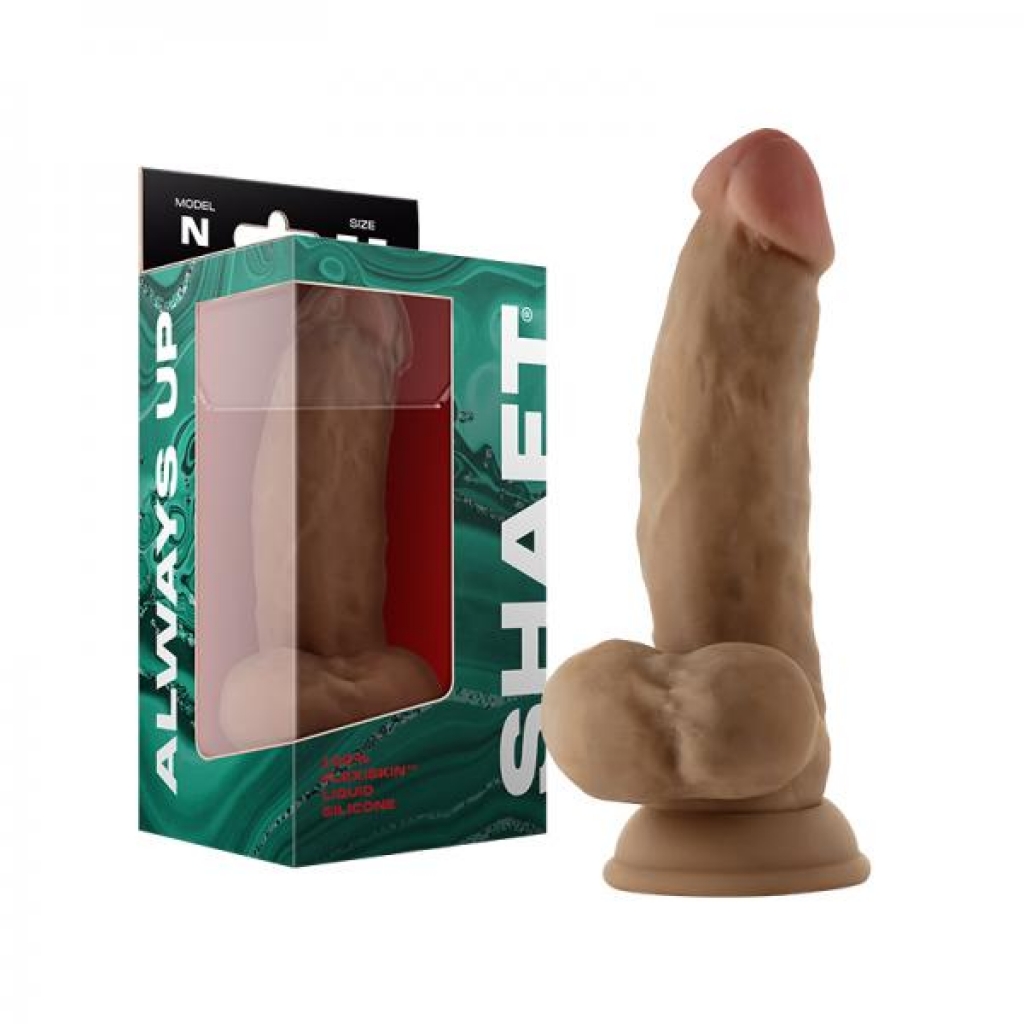 Shaft Model N Liquid Silicone Dong with Balls - 7.5