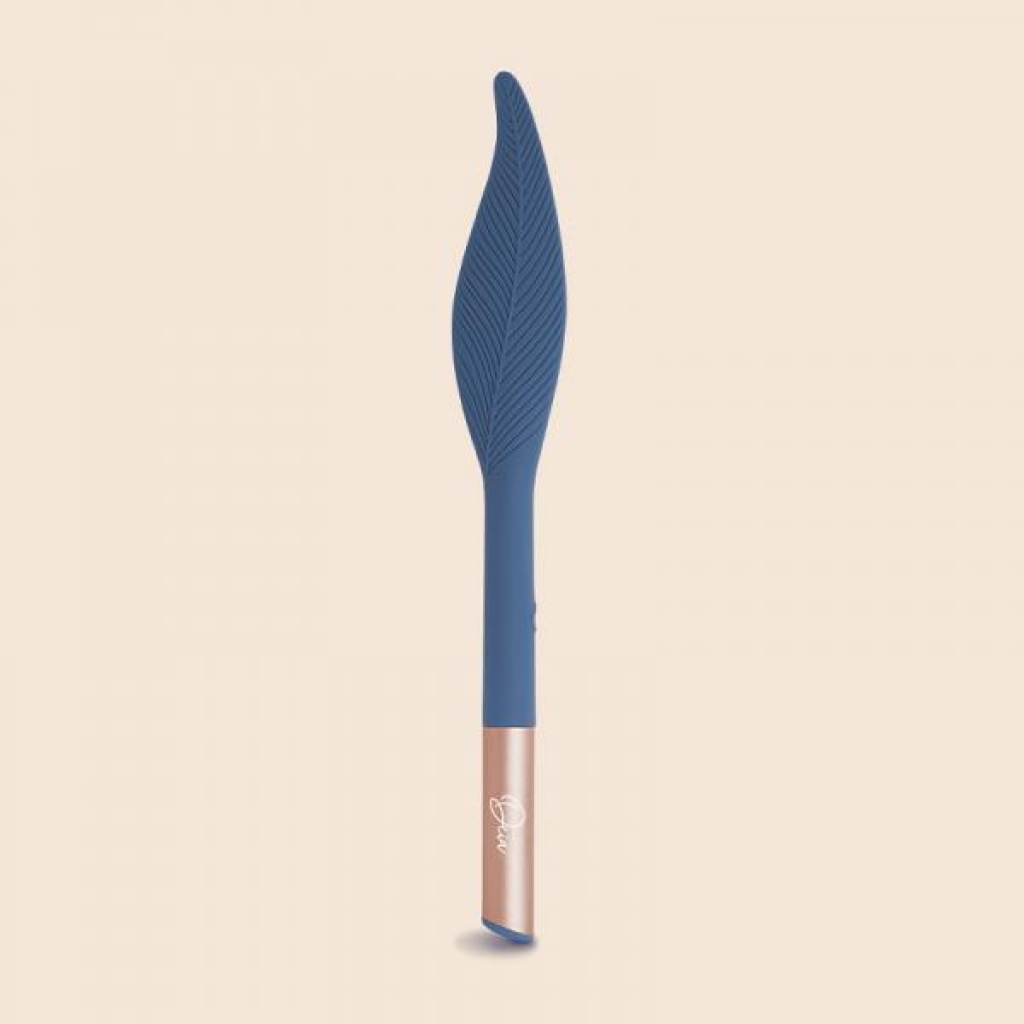 Deia The Feather Vibrating Tickler Silicone Blue - Deia