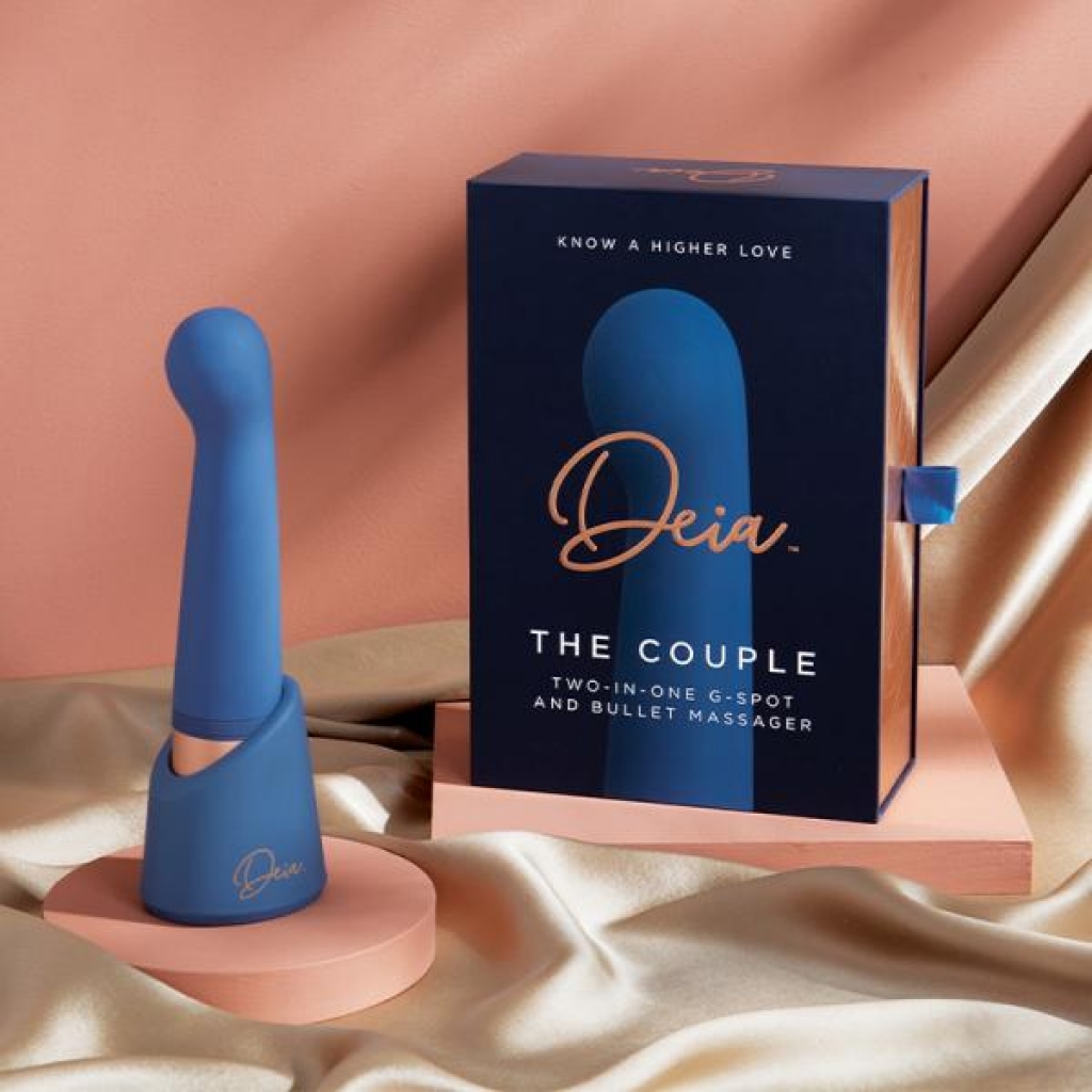 Deia The Couple G-spot And Bullet Massager Silicone Blue - Deia