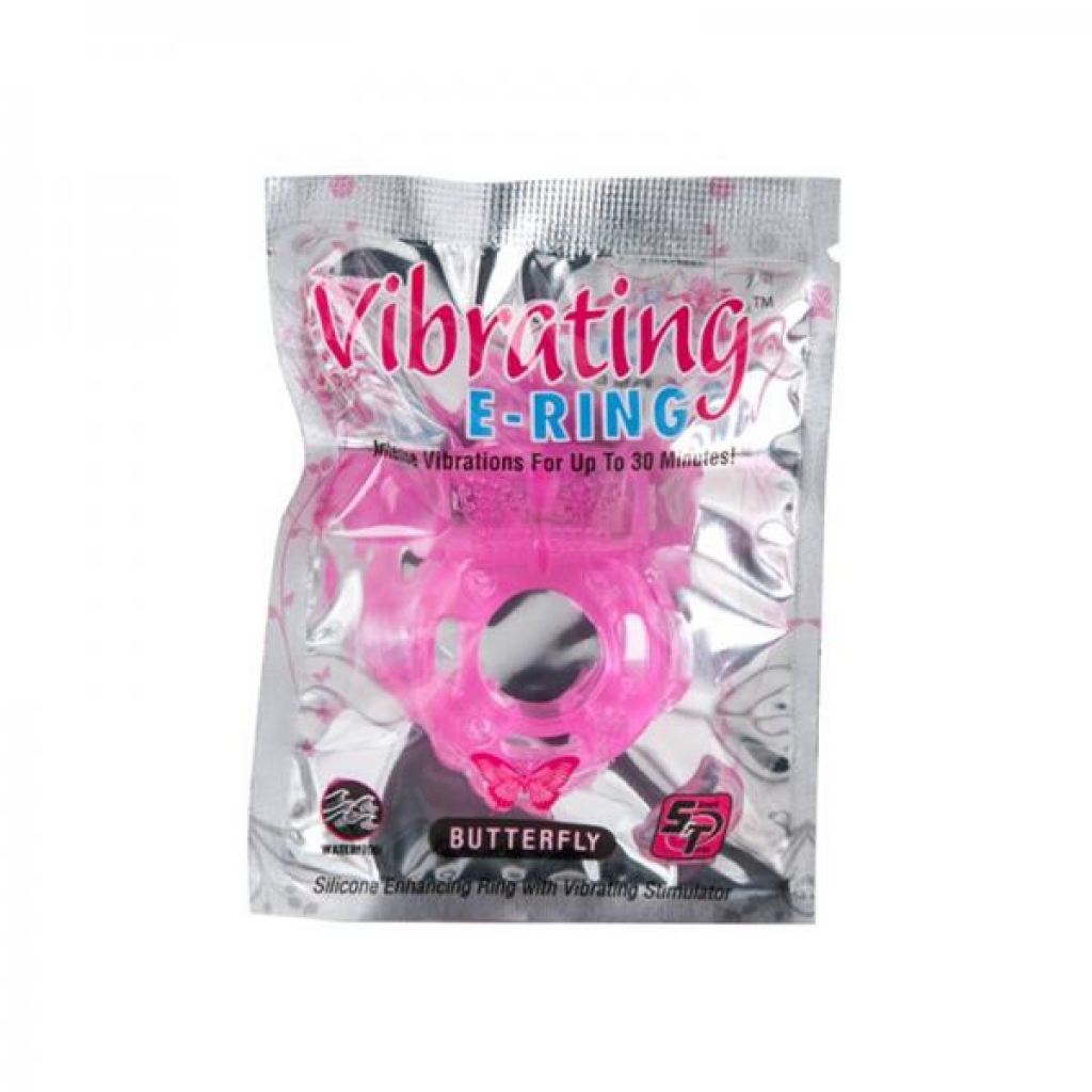 Powerbullet Vibrating Cockring Butterfly – Pink