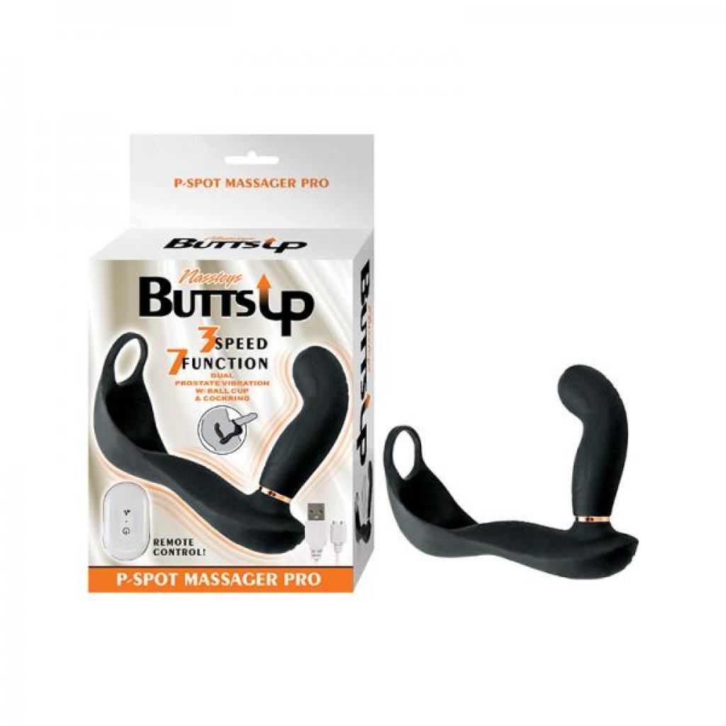 Butts Up P-spot Massager Pro Silicone Black - Nasstoys