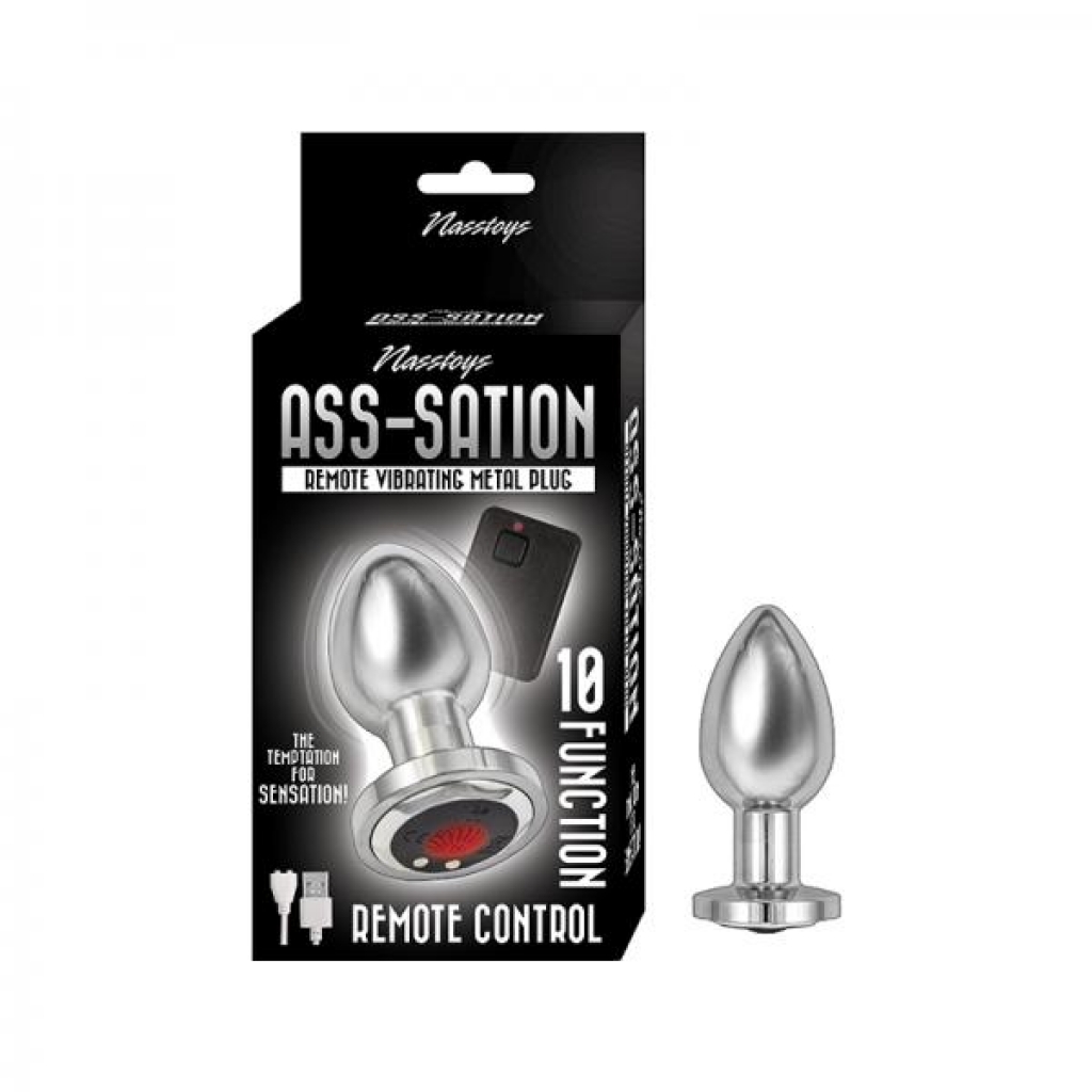 Remote-Controlled Vibrating Metal Plug for Sensual Pleasure