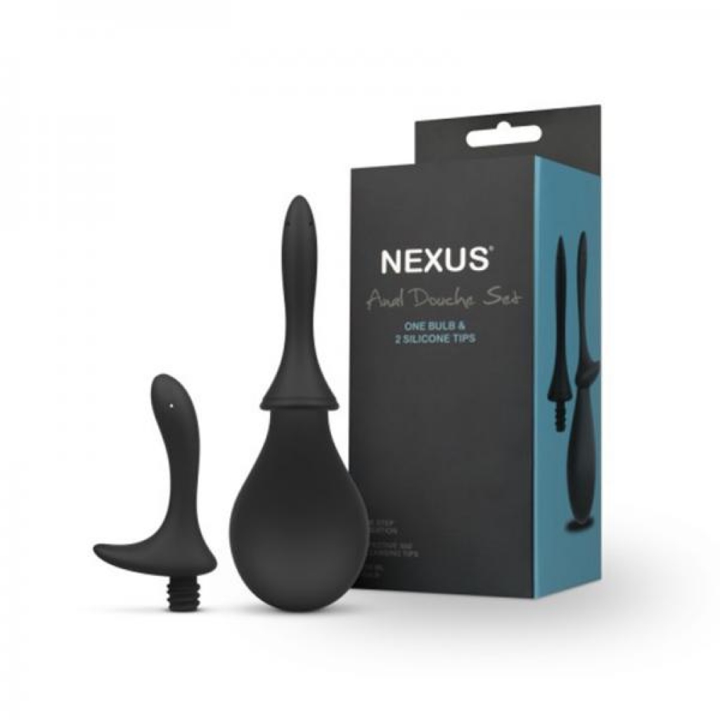 Nexus Anal Douche Set Silicone Black - Nexus