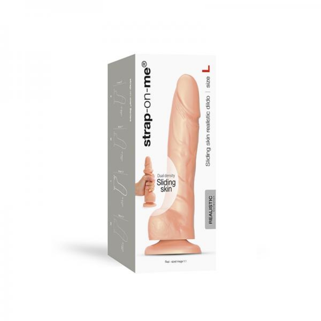 Strap-on-me L Sliding Skin Realistic Dildo Vanilla - Lovely Planet