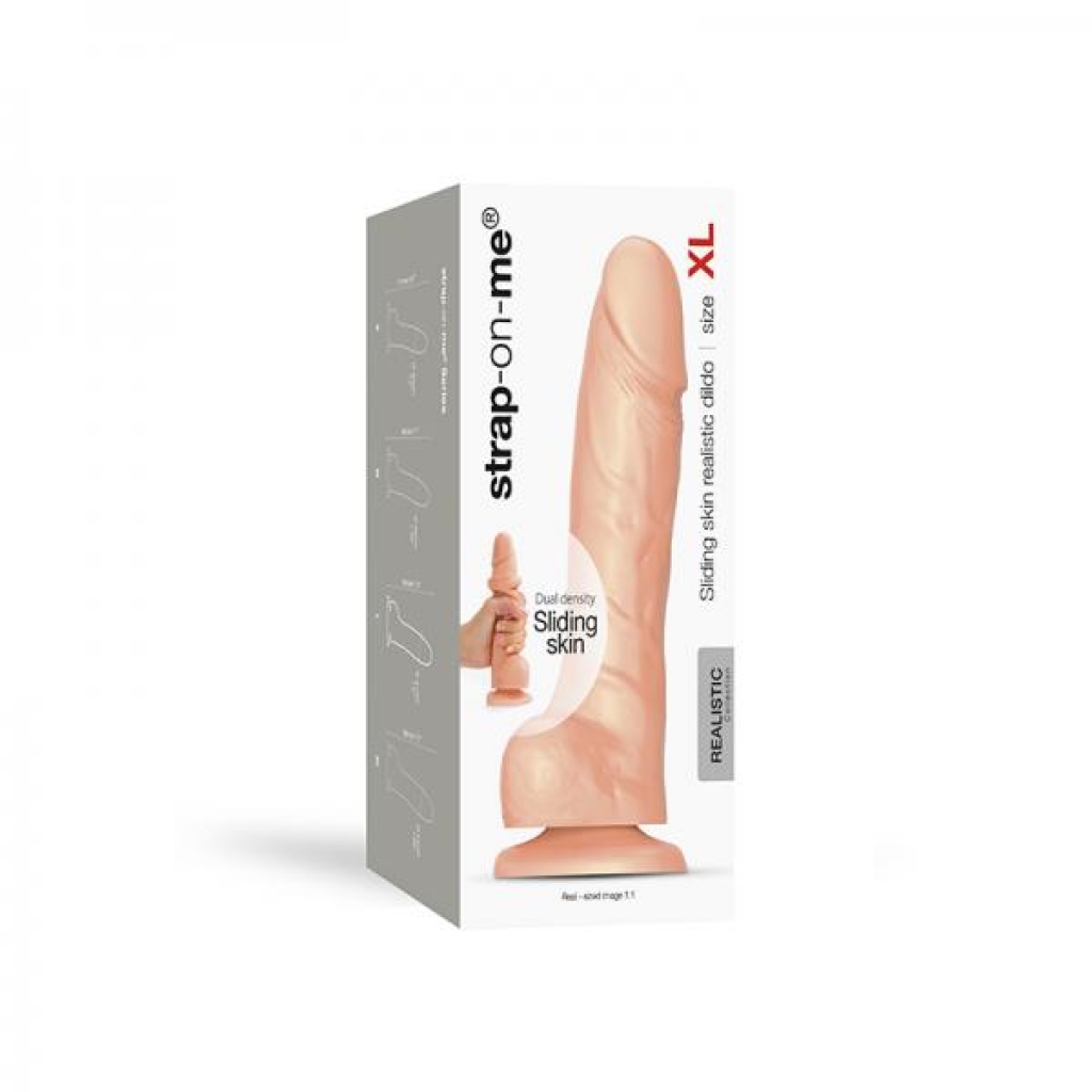 Strap-on-me XL Sliding Skin Realistic Dildo - Vanilla