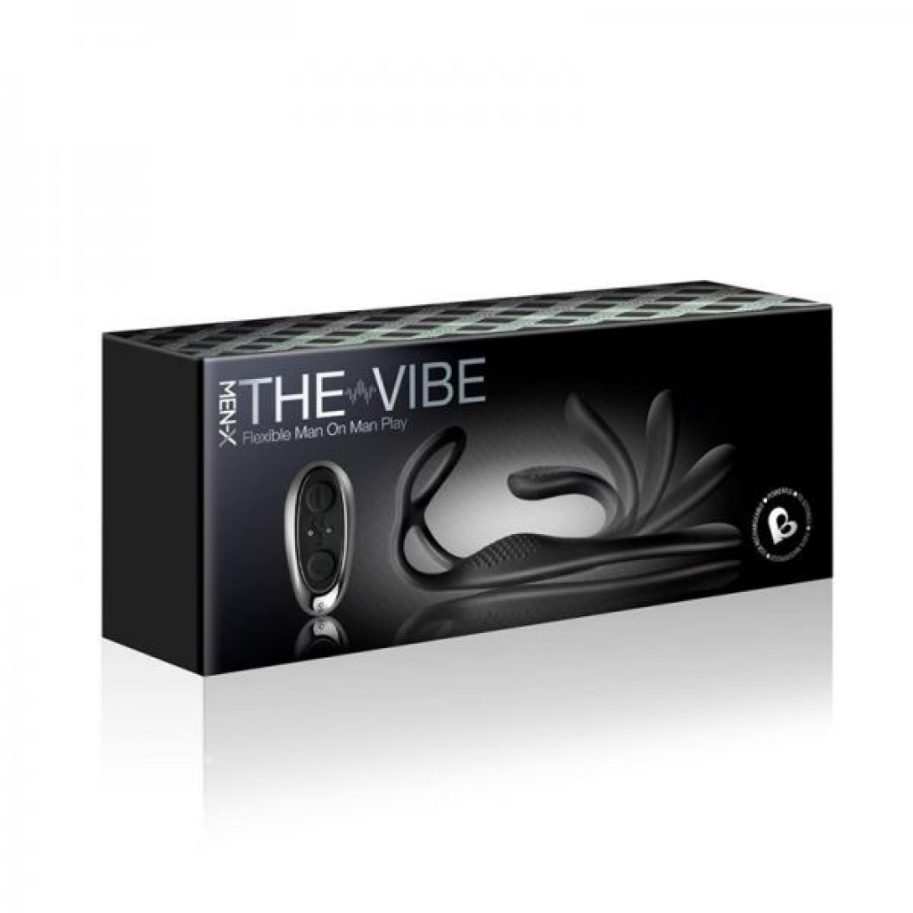 The-vibe C-ring and P-spot Stimulator Black