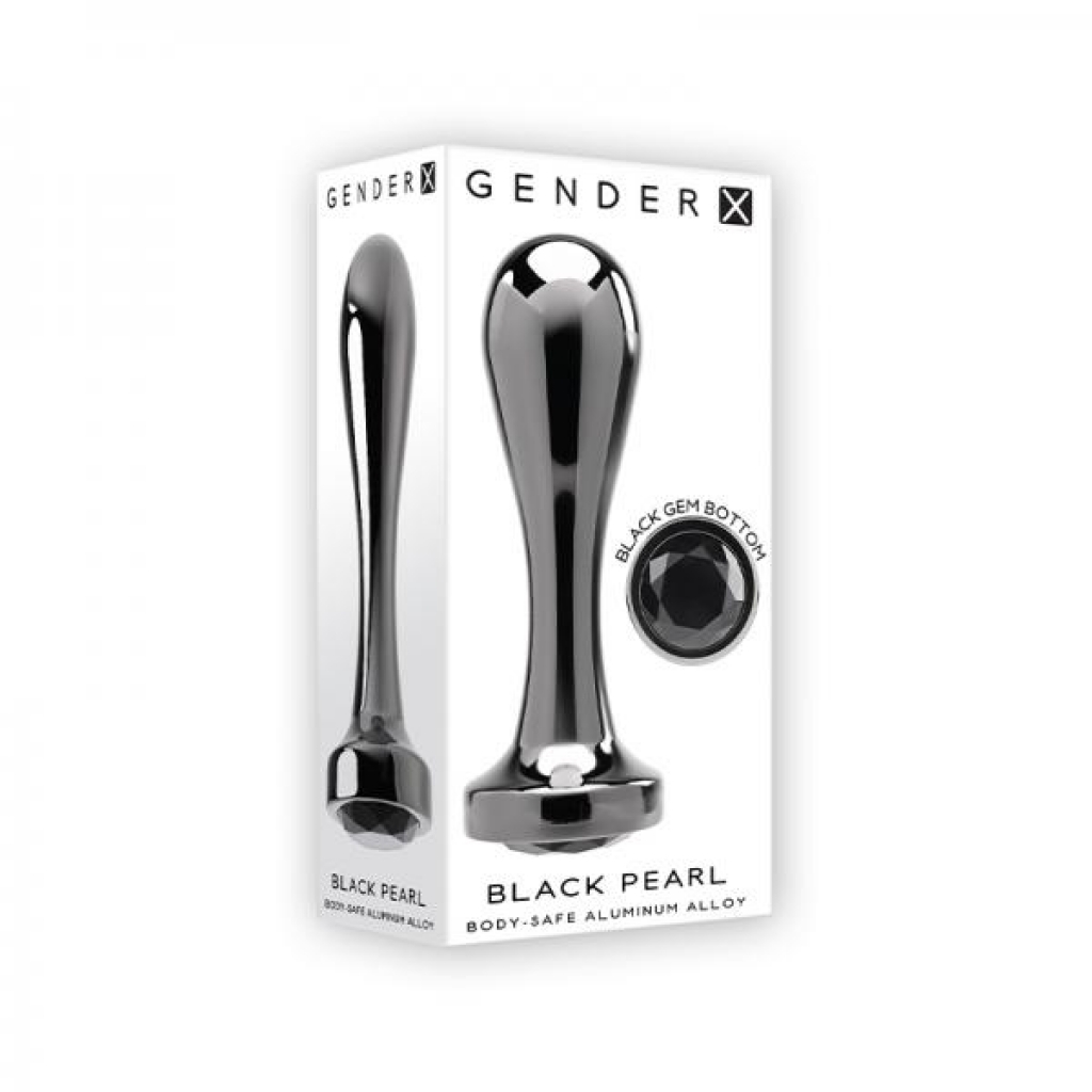 Gender X Black Pearl Aluminum Plug - Evolved Novelties