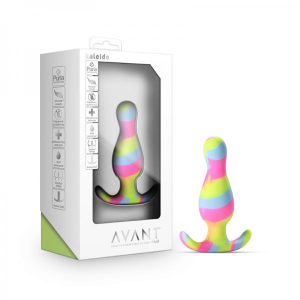 Avant Kaleido Silicone Butt Plug - Lime