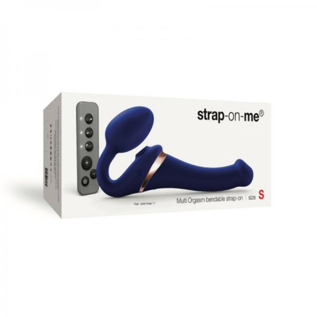 Strap-on-me Multi Orgasm Bendable Strap-on Small Night Blue - Lovely Planet Usa