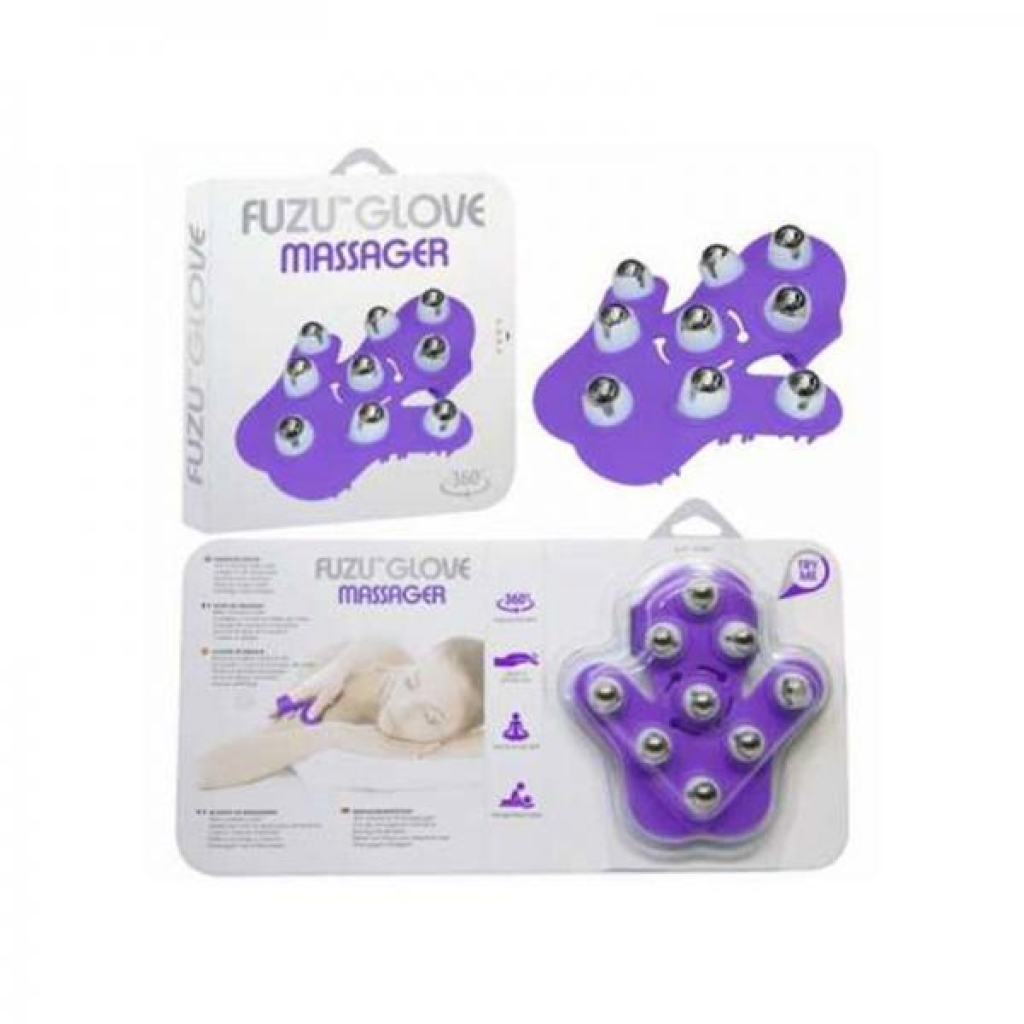 Fuzu 360 Massage Glove Neon Purple - Deeva
