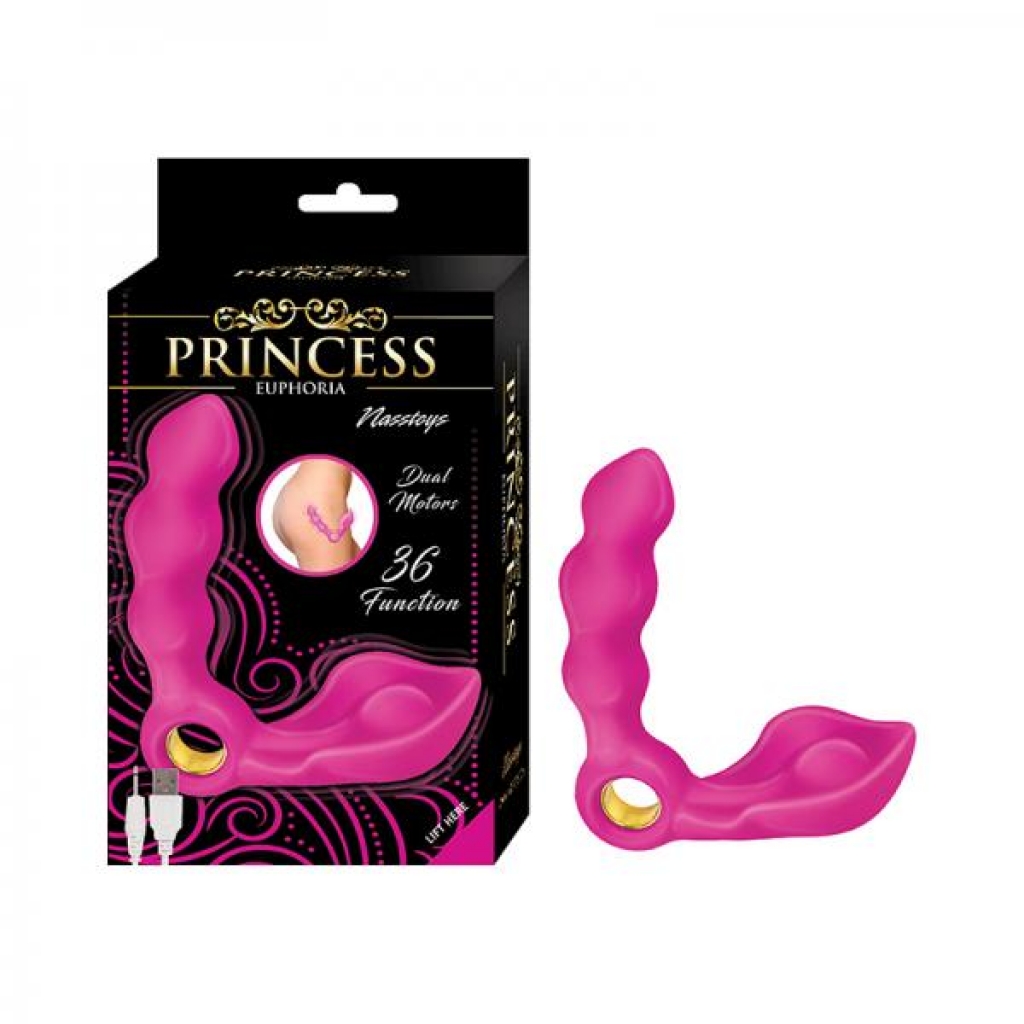 Princess Euphora Dual Stimulator Silicone Pink - Nasstoys