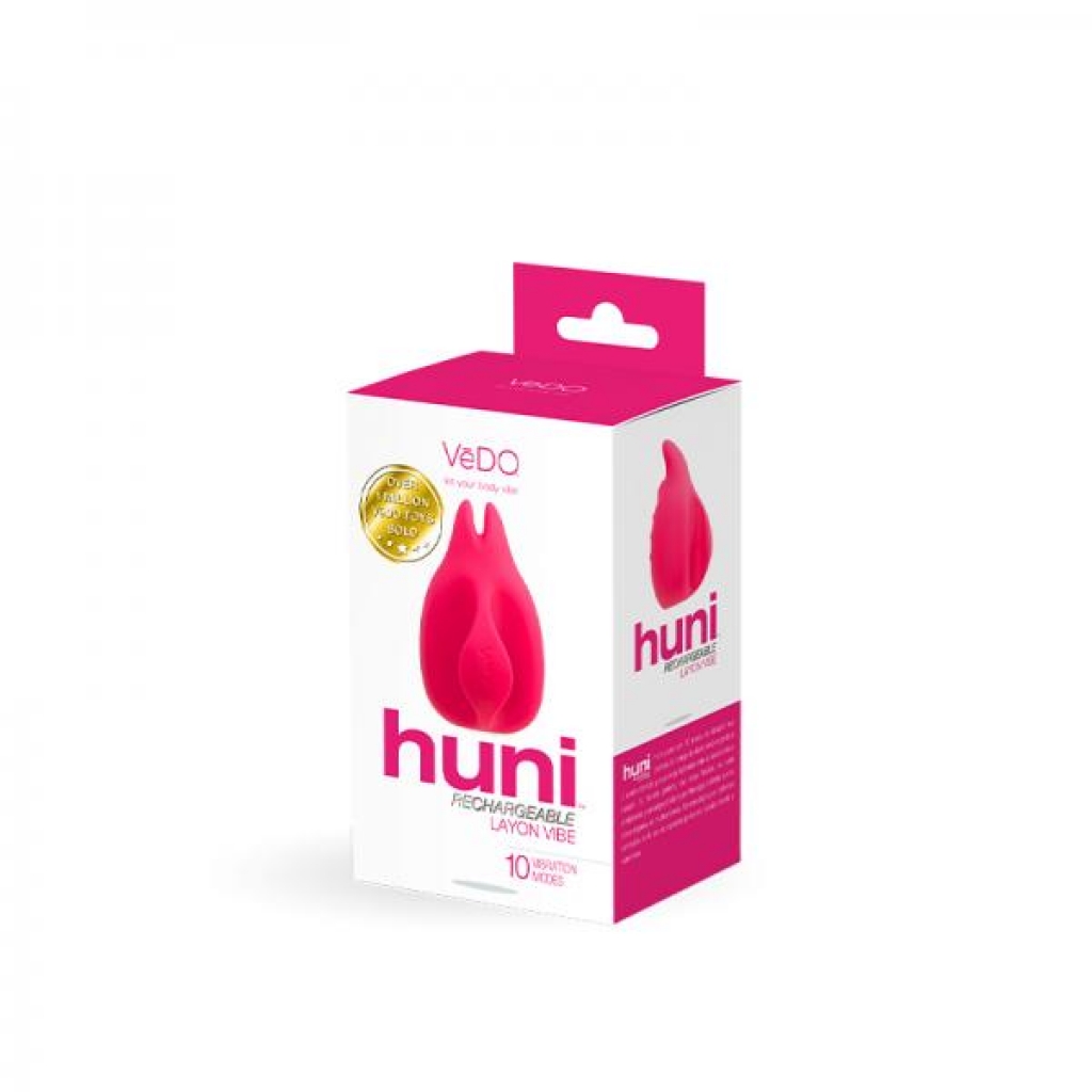 Vedo Huni Rechargeable Finger Vibe - Tease Me Foxy Pink