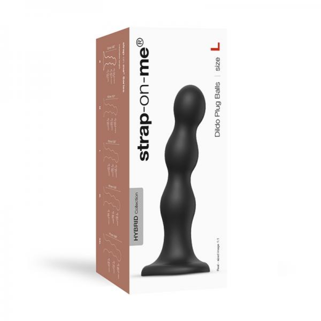 Strap-on-me Dildo Plug Balls L Black - Lovely Planet Usa