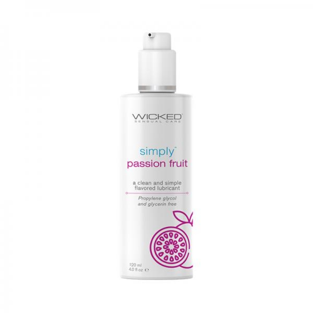 Wicked Simply Flavored Lubes Passion Fruit 4 Oz. - Wicked Sensual Care