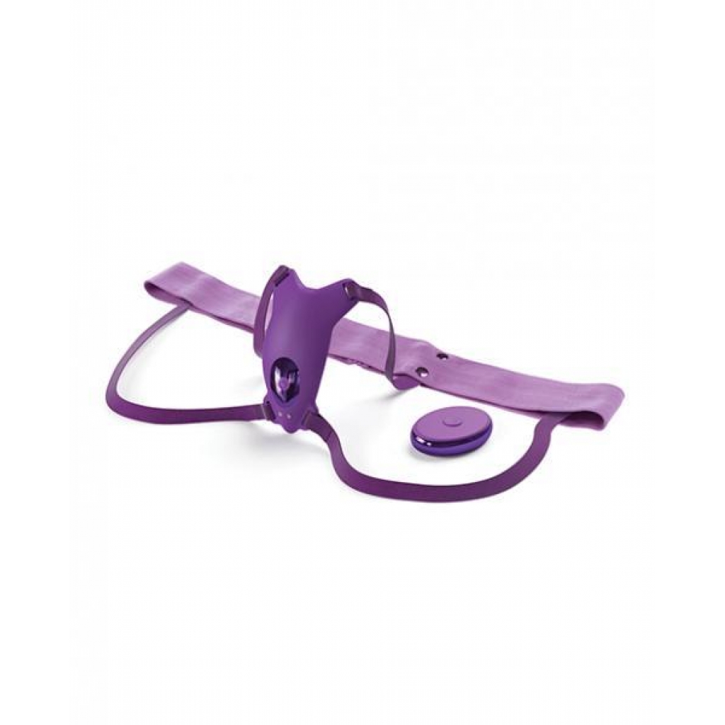 Fantasy For Her Ultimate Butterfly Strap-on With Remote Silicone Purple - Pipedream Products