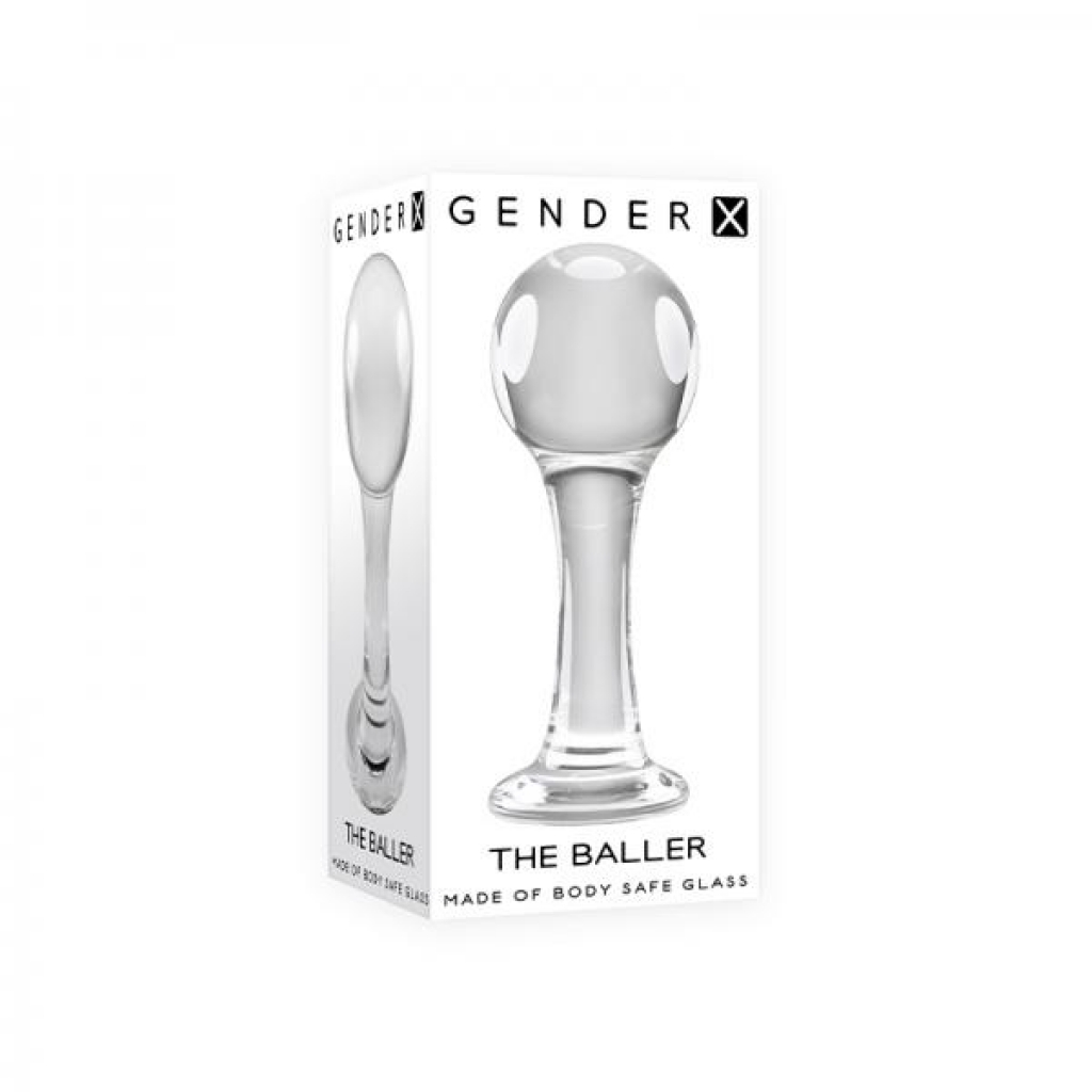 Gender X The Baller Round Glass Plug - Evolved Novelties