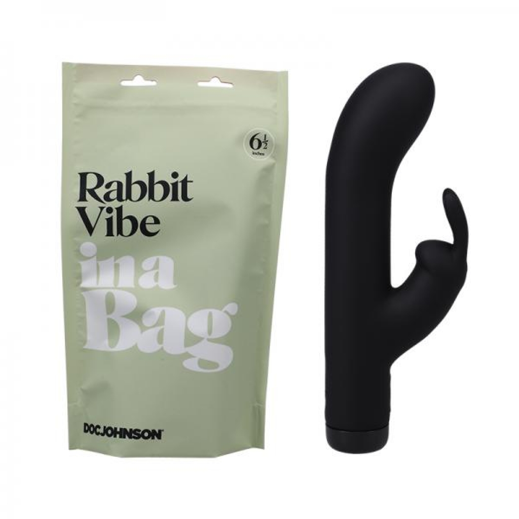 In A Bag Rabbit Vibe - Discreet and Powerful Pleasure in Black