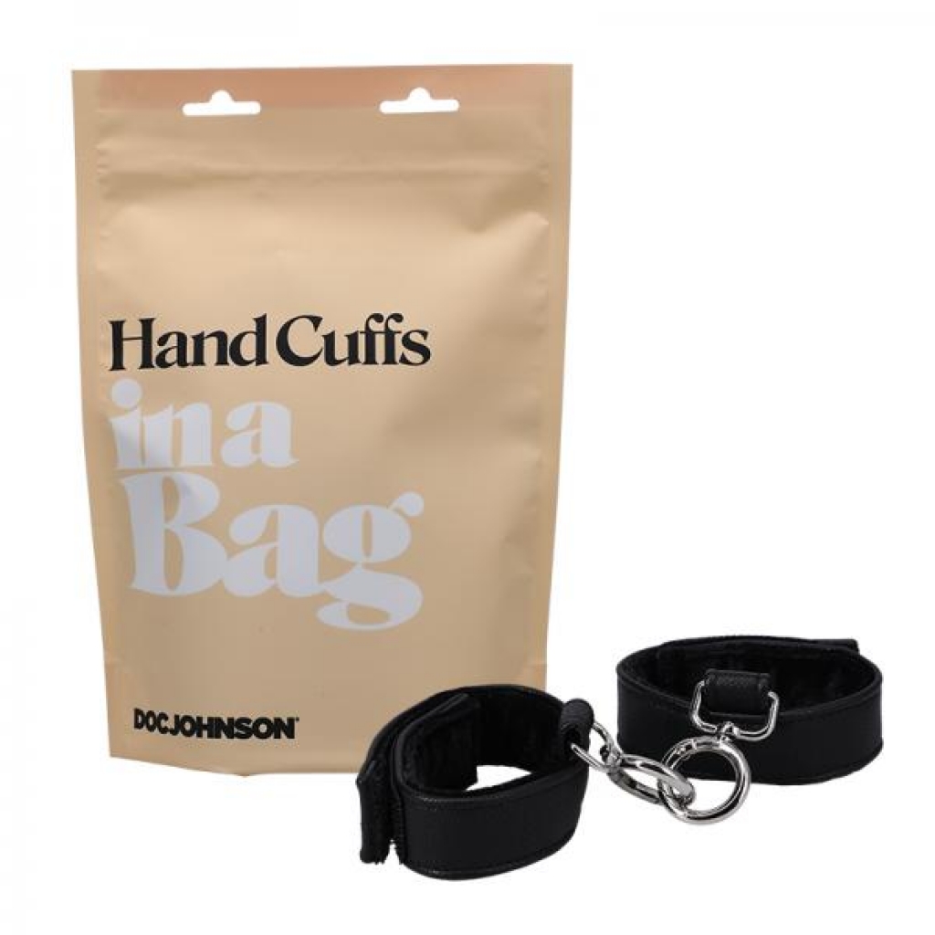 In A Bag Handcuffs Black - Doc Johnson