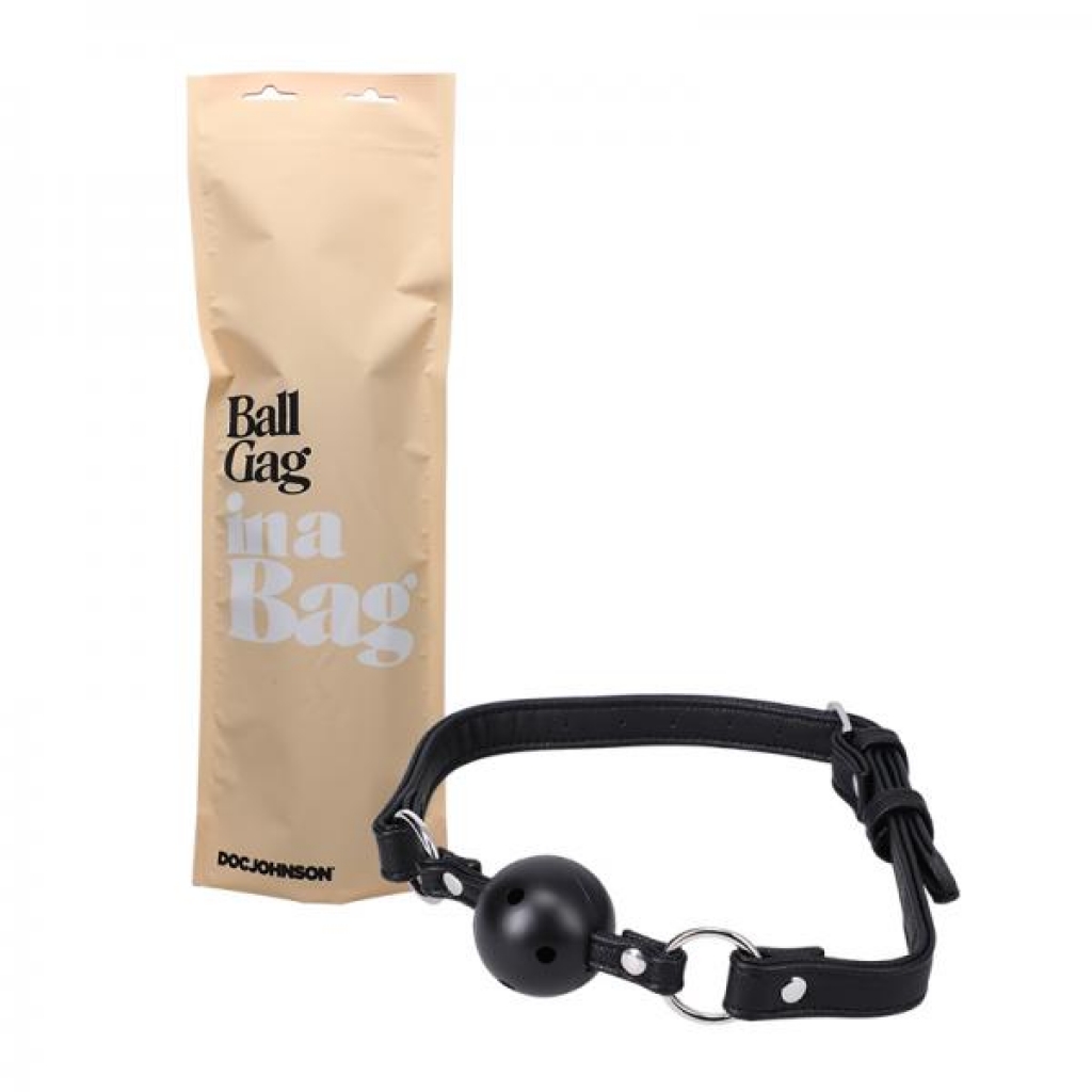 In A Bag Ball Gag Black - Doc Johnson