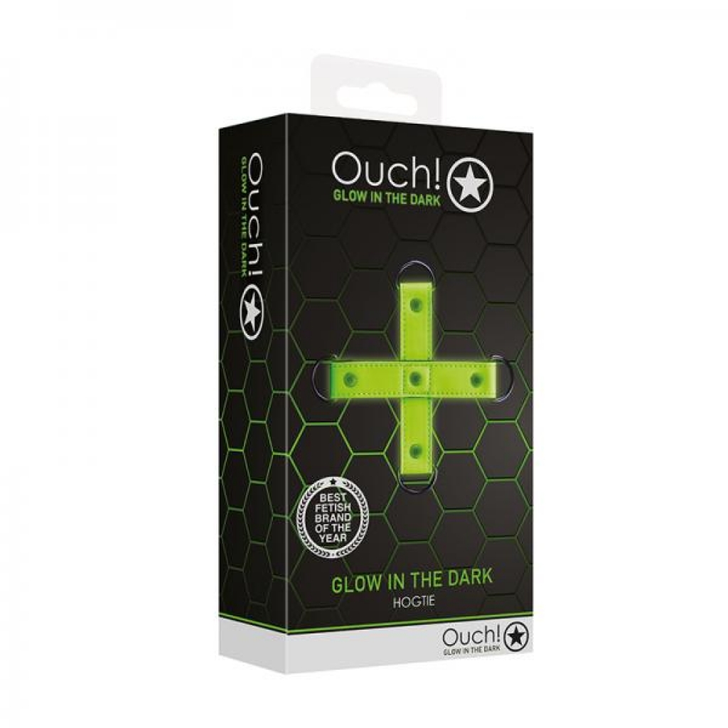 Ouch! Glow Hogtie - Glow In The Dark - Green - Shots America Llc