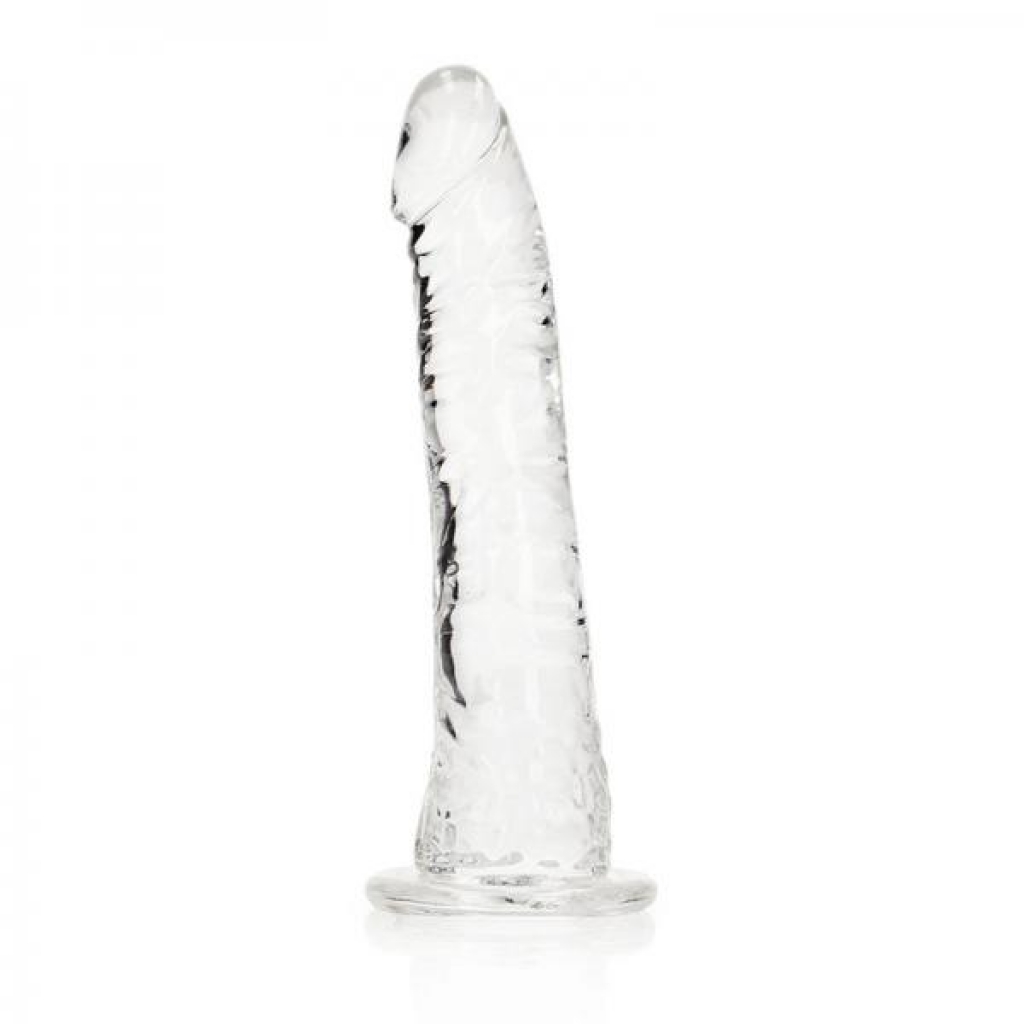 Realrock Crystal Clear Slim 6 In. Dildo Clear - Shots America Llc