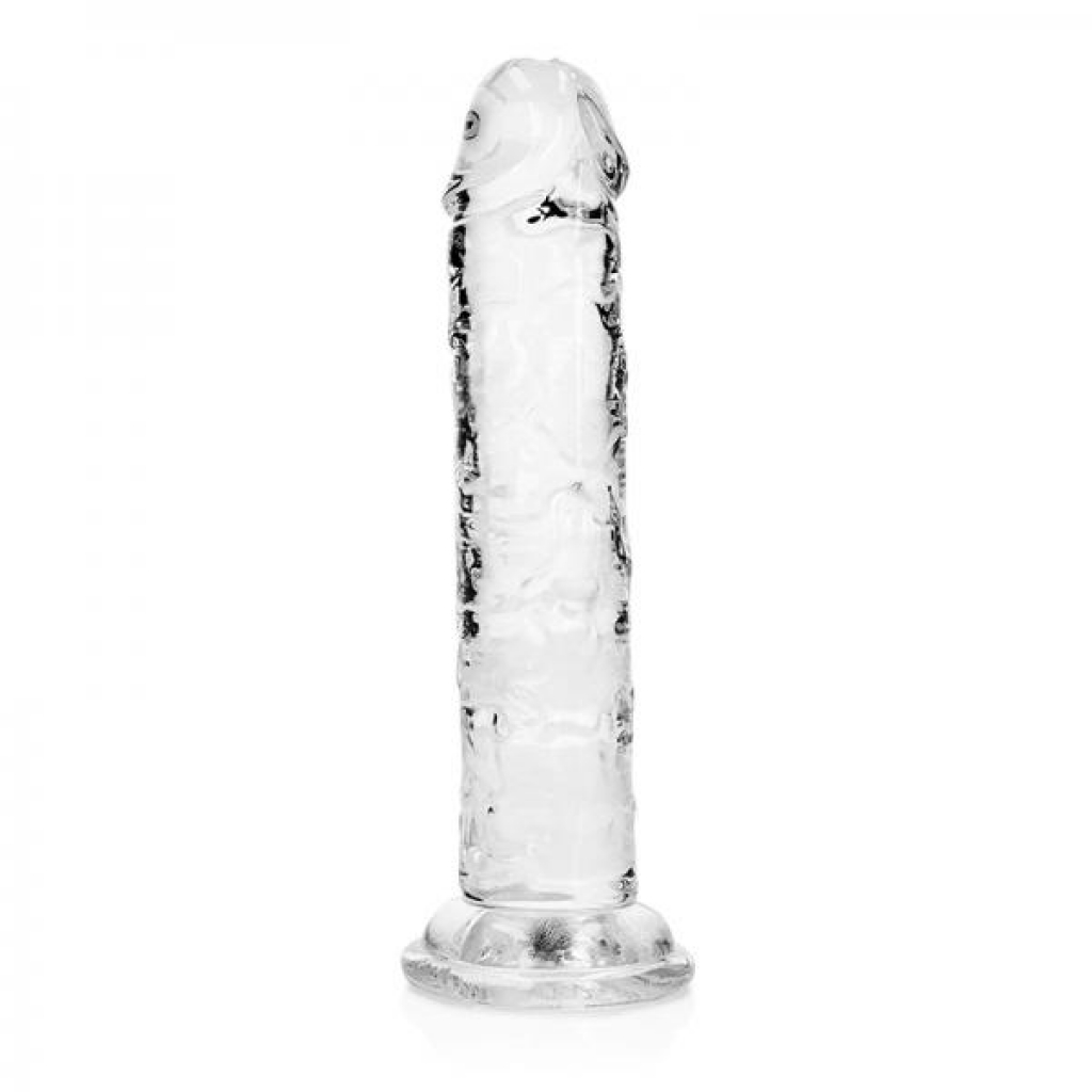 Realrock Crystal Clear Straight 6 In. Dildo Without Balls Clear - Shots America Llc