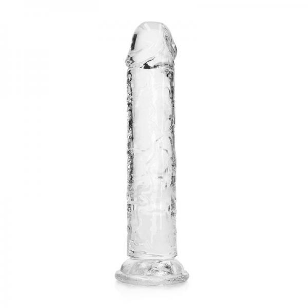 Realrock Crystal Clear Straight 7 In. Dildo Without Balls Clear - Shots America Llc