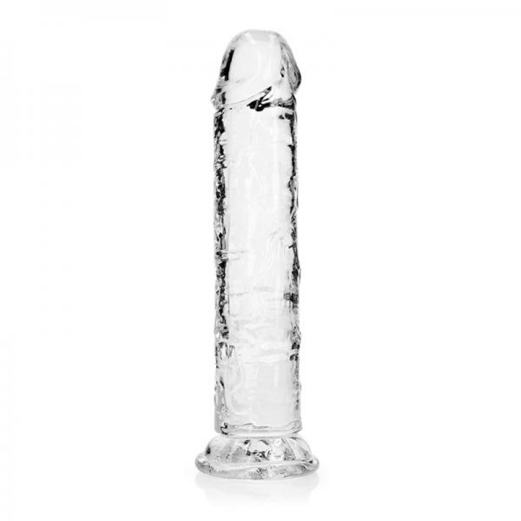 Realrock Crystal Clear Straight 8 In. Dildo Without Balls Clear - Shots America Llc