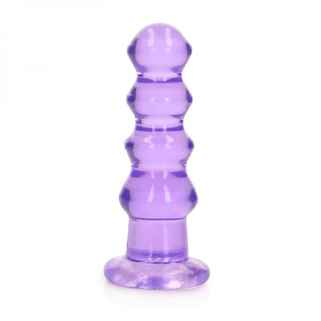 Realrock Crystal Clear Curvy 5.5 In. Dildo/plug Purple - Shots America Llc