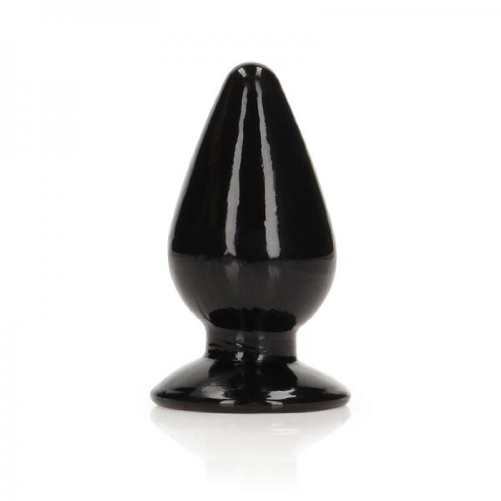 Realrock Crystal Clear 3.5 In. Anal Plug Black - Shots America Llc