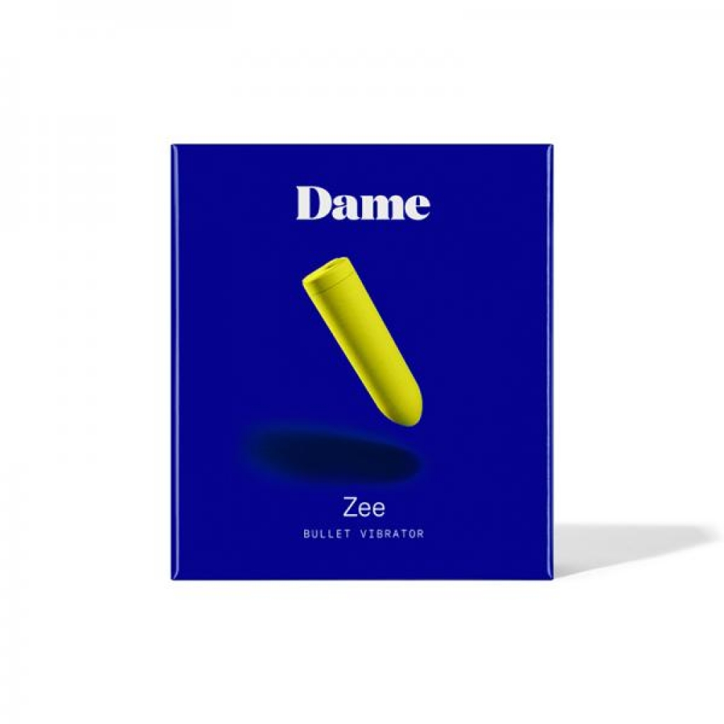 Dame Zee Bullet Vibrator in Citrus - Rechargeable Pleasure