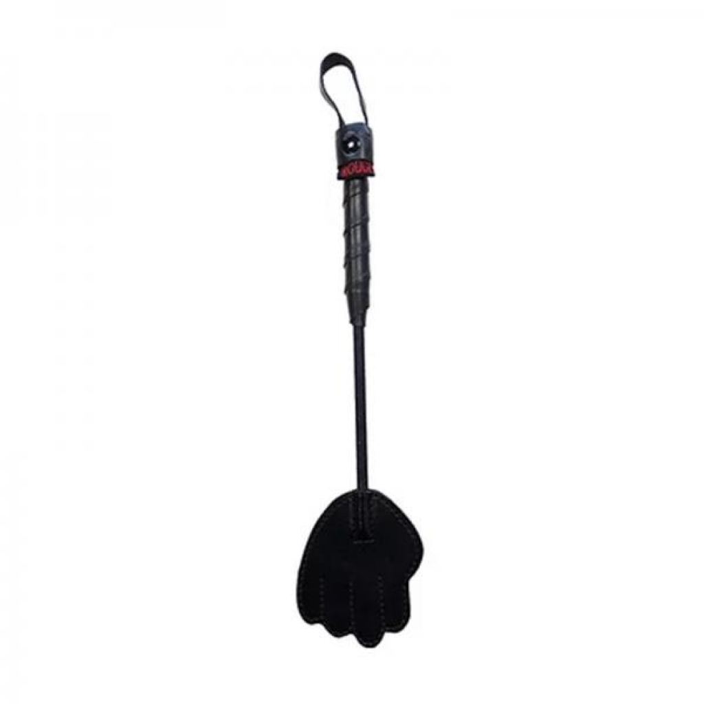 Rouge Mini Leather Hand Riding Crop Black - Rouge Group Ltd.