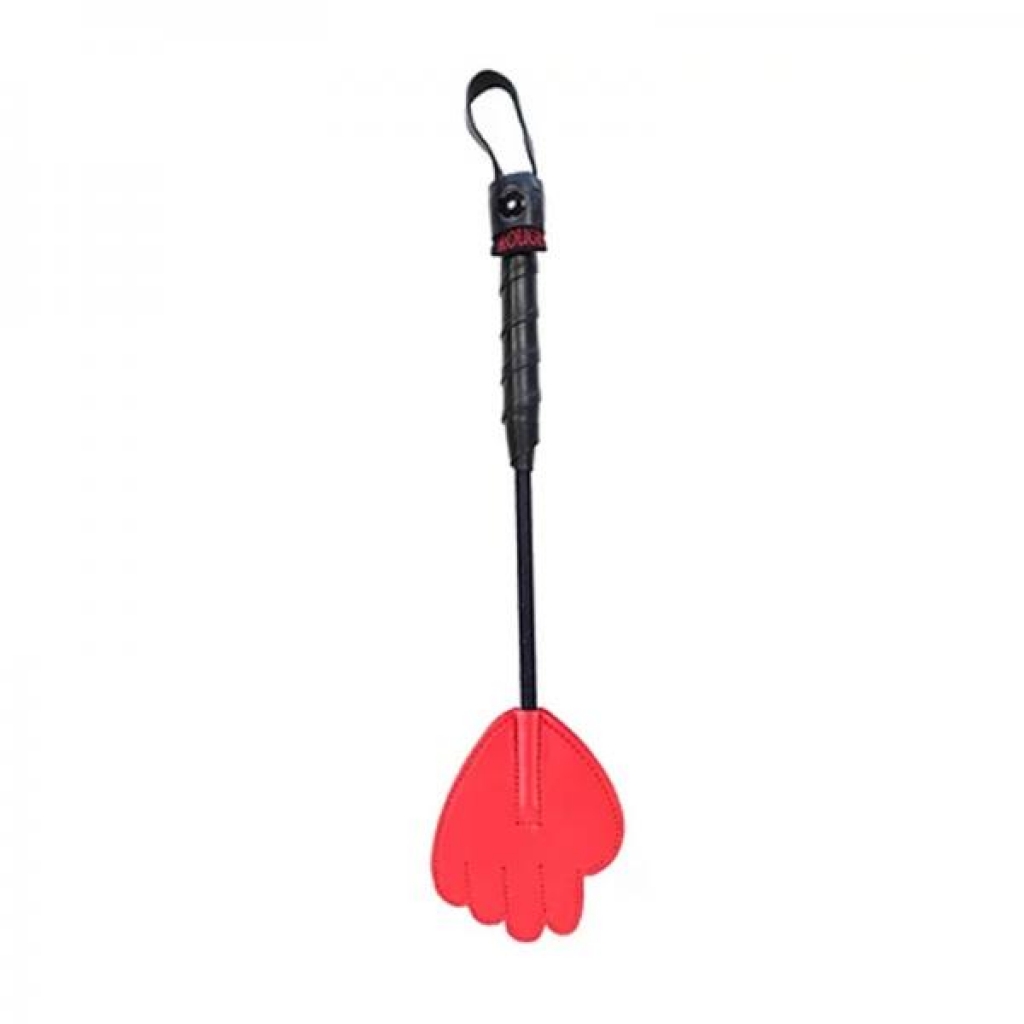 Rouge Mini Leather Hand Riding Crop Red - Rouge Group Ltd.