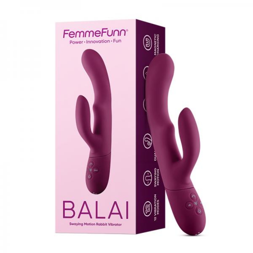 Femmefunn Balai Dual Stimulator in Dark Fuchsia